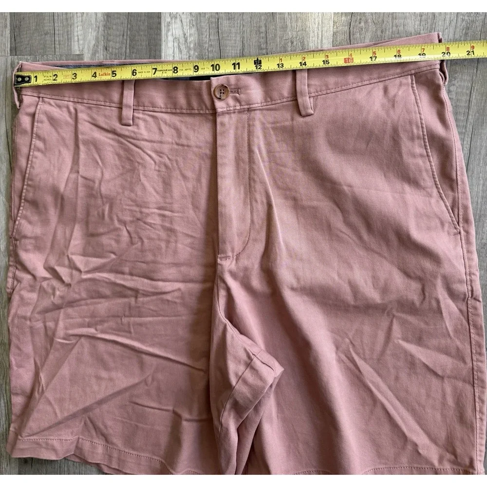 Banana Republic Aiden Shorts Men's 38 Pink  Cotton Blend Flat Front